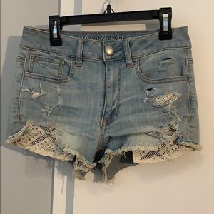 American Eagle Hi-Rise Jean Shorts